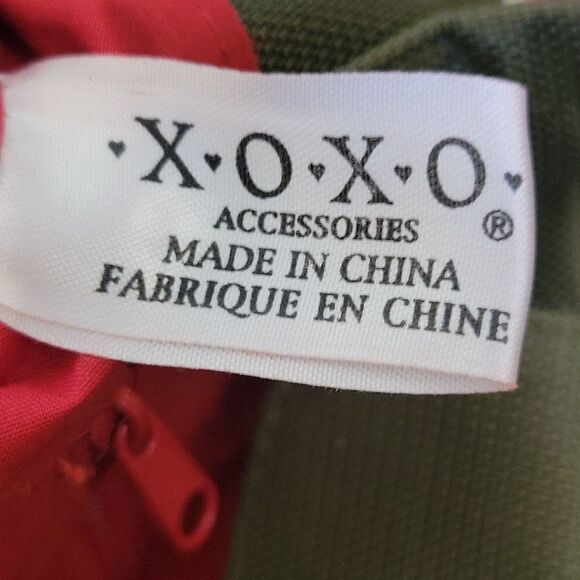 XOXO Army Green Military Nylon Unisex Double Handle Tote Shoulder Bag - Picture 7 of 9